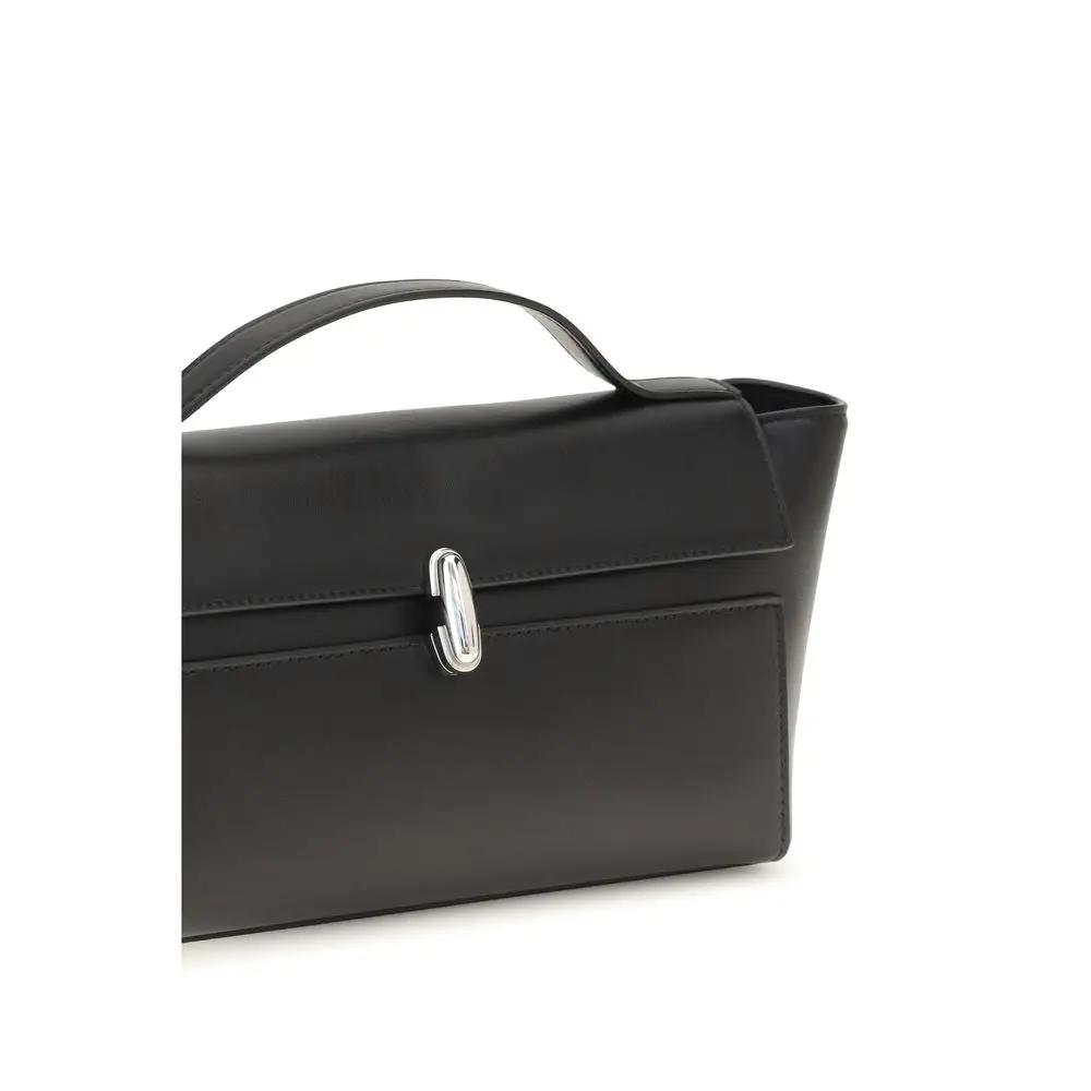 Savette Black Calf Leather Bos Taurus Clutch Bag