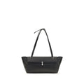 Savette Black Calf Leather Bos Taurus Shoulder Bag