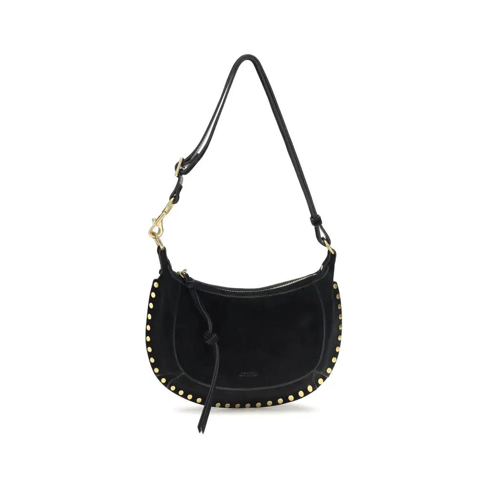 Isabel Marant Black Calf Leather Bos Taurus Shoulder Bag