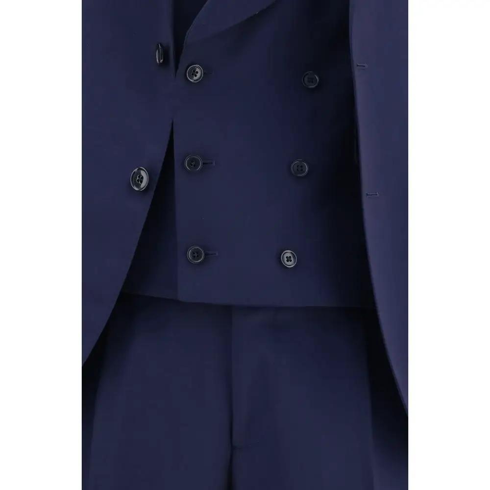 Lardini Blue Wool Oves Aries Two-Piece Suit