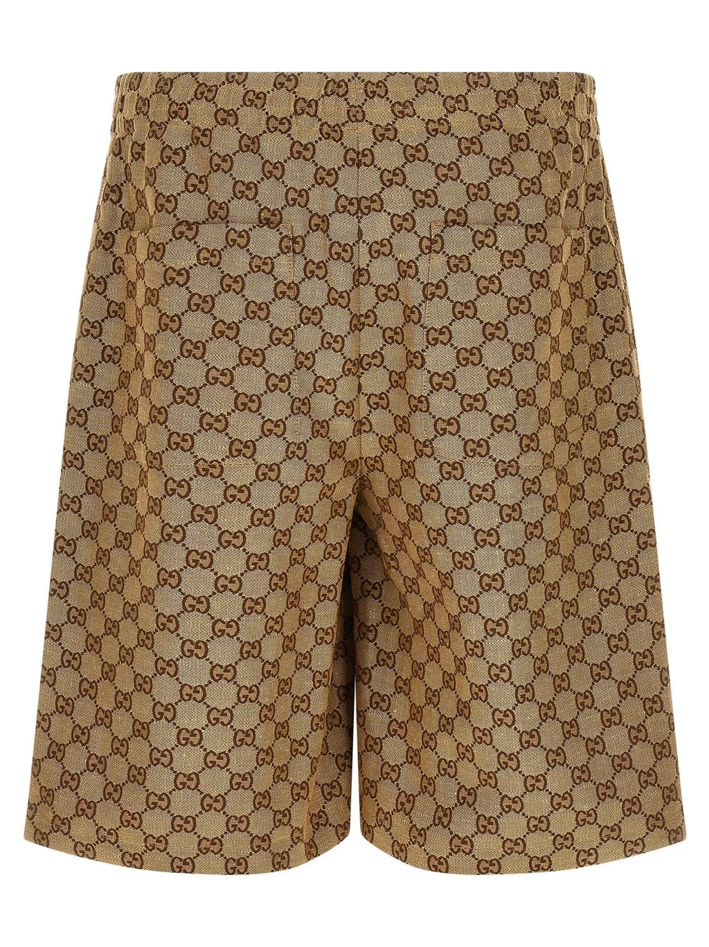 Gucci Gucci Beige Linen Bermuda Shorts