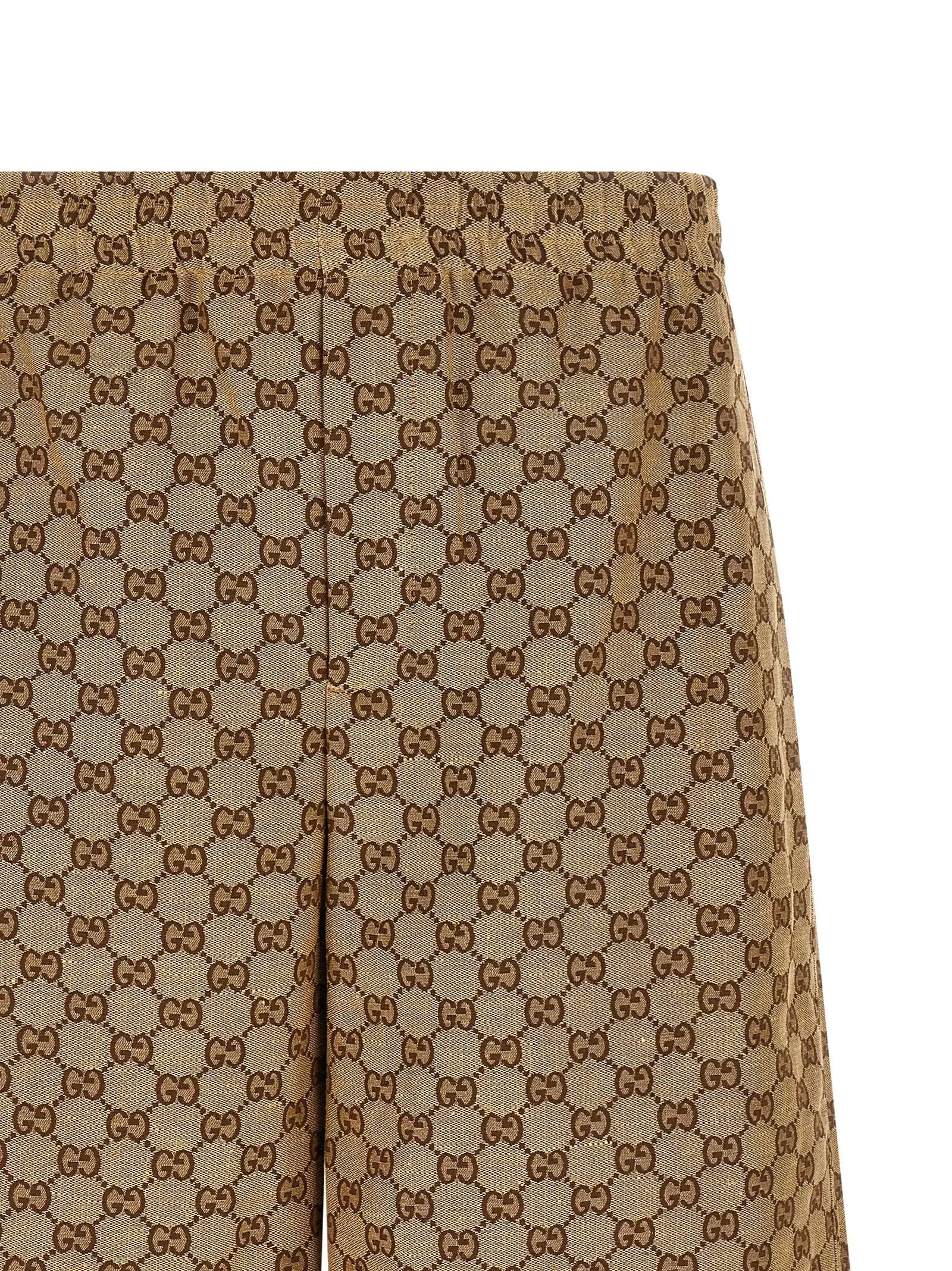 Gucci Gucci Beige Linen Bermuda Shorts