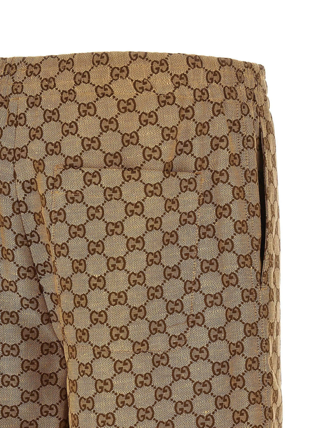 Gucci Gucci Beige Linen Bermuda Shorts