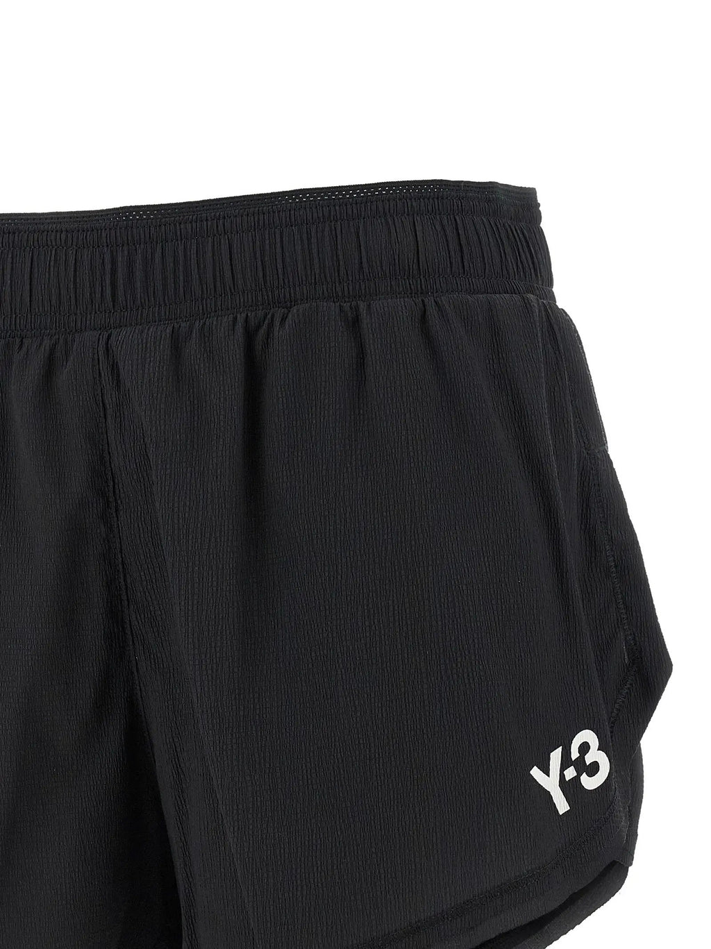 Y-3 Black Polyamide Bermuda Shorts