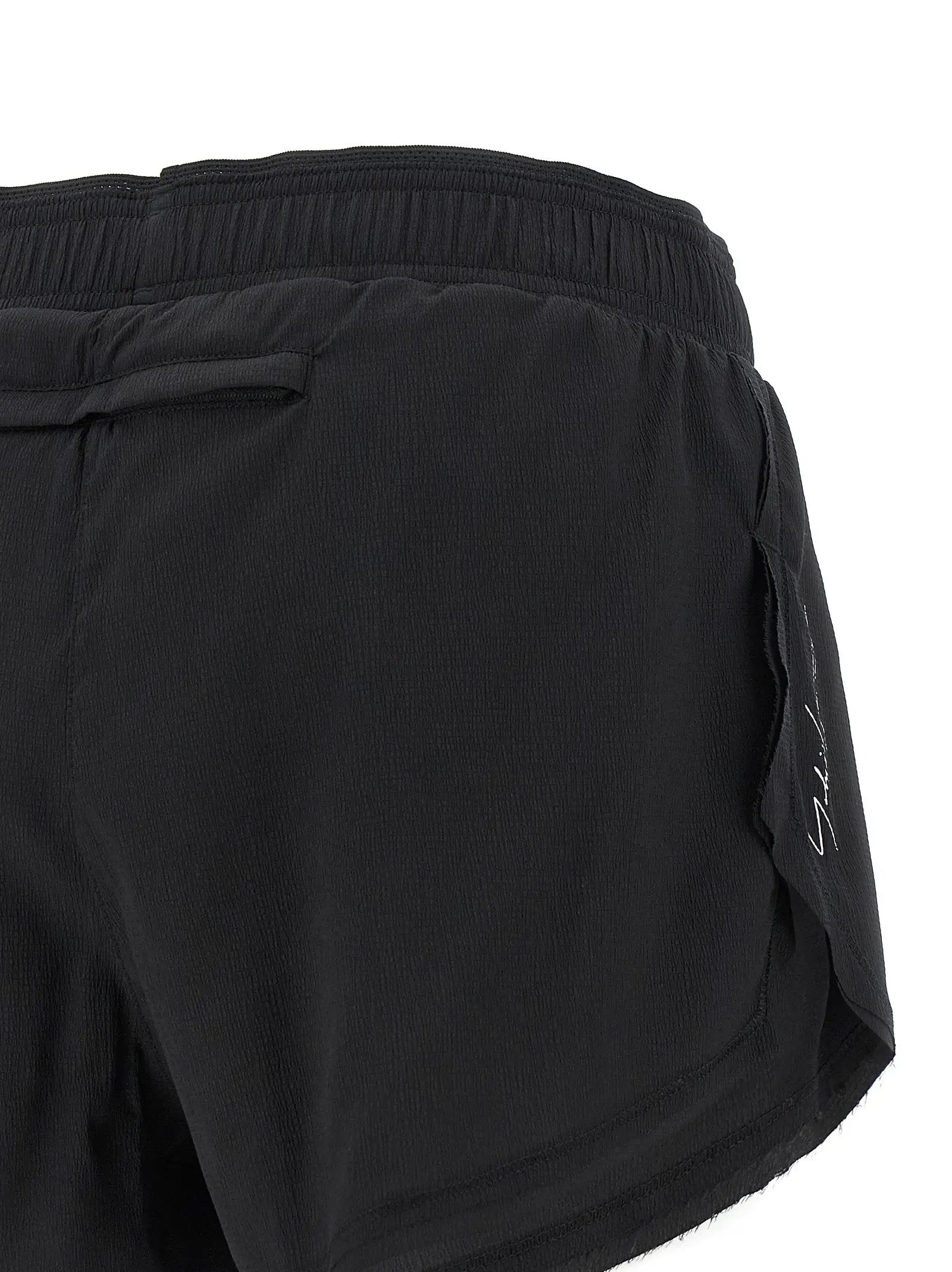 Y-3 Black Polyamide Bermuda Shorts