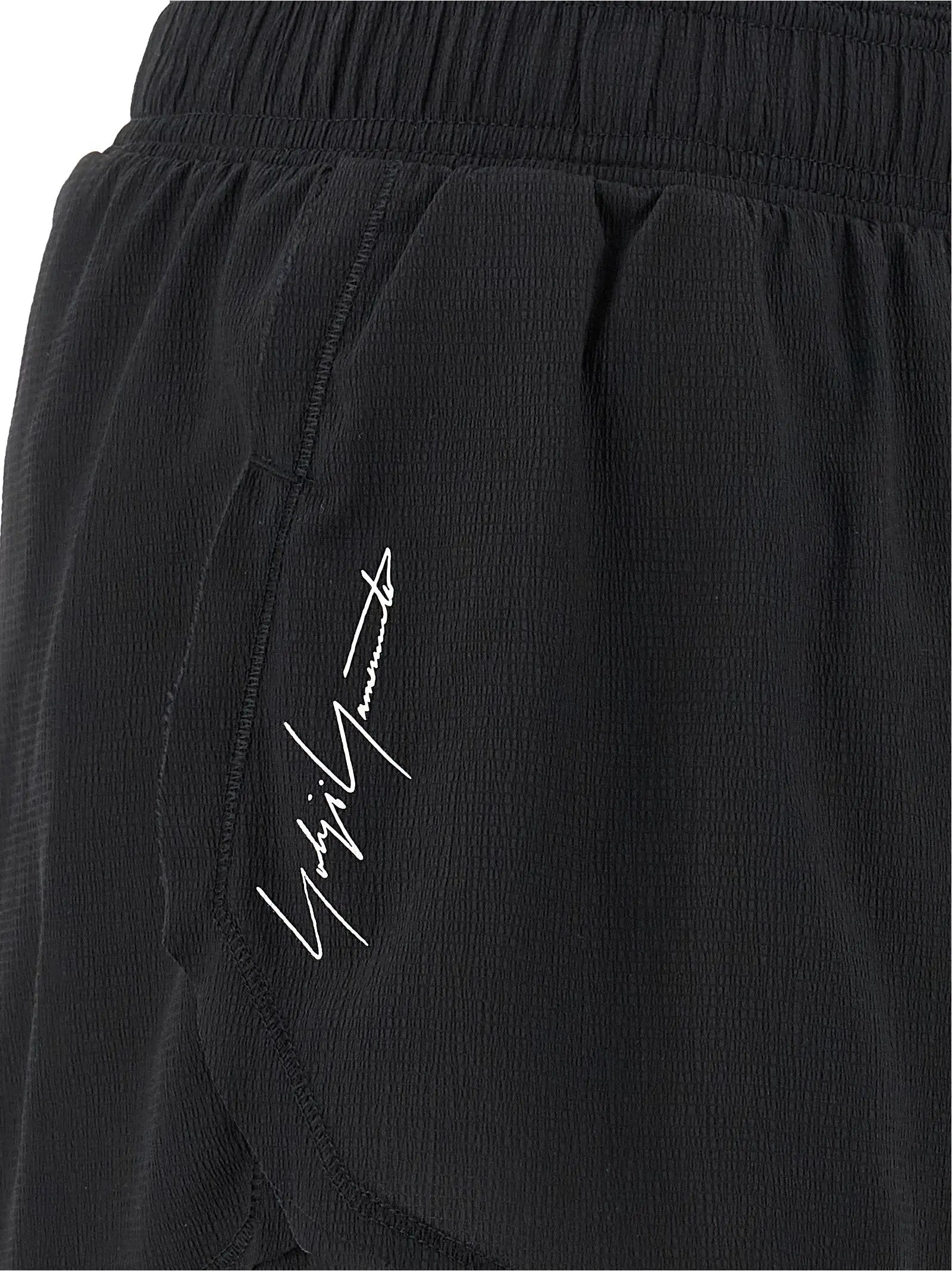 Y-3 Black Polyamide Bermuda Shorts