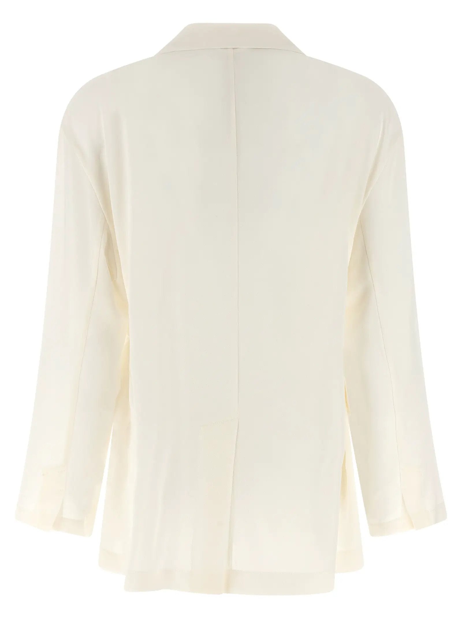 Brunello Cucinelli Beige Silk Blazer
