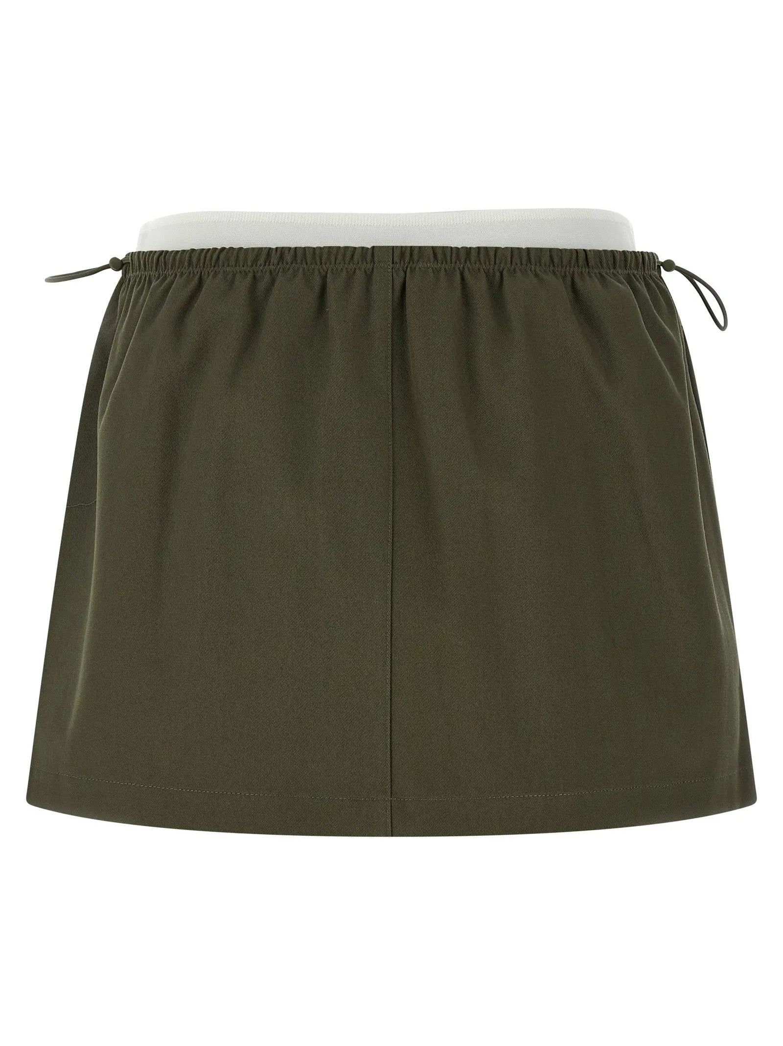 Alexander Wang Bicolor Cotton Long Skirt