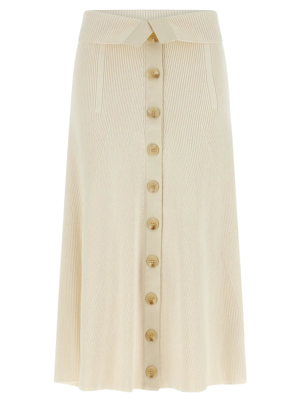 Zimmermann Beige Viscose Midi Skirt