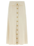 Zimmermann Beige Viscose Midi Skirt