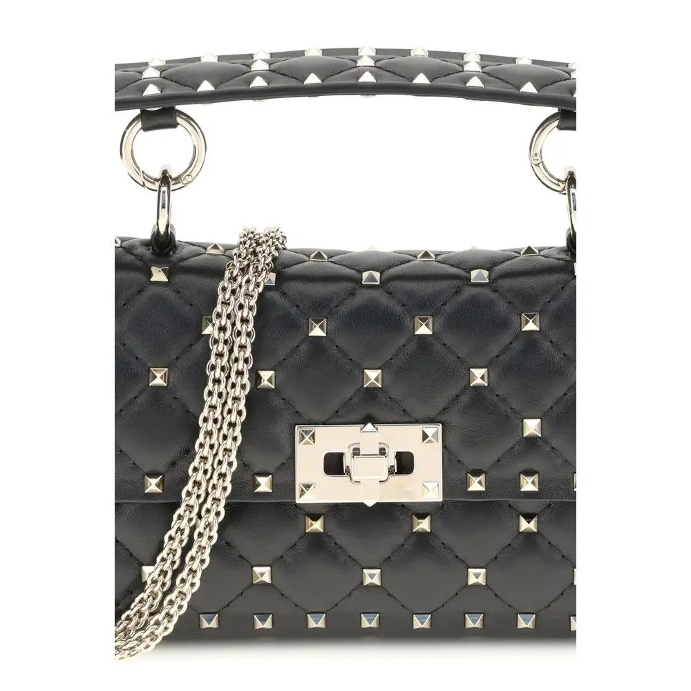 Valentino Garavani Valentino Garavani Black Lamb Ovis Aries Aries Shoulder Bag