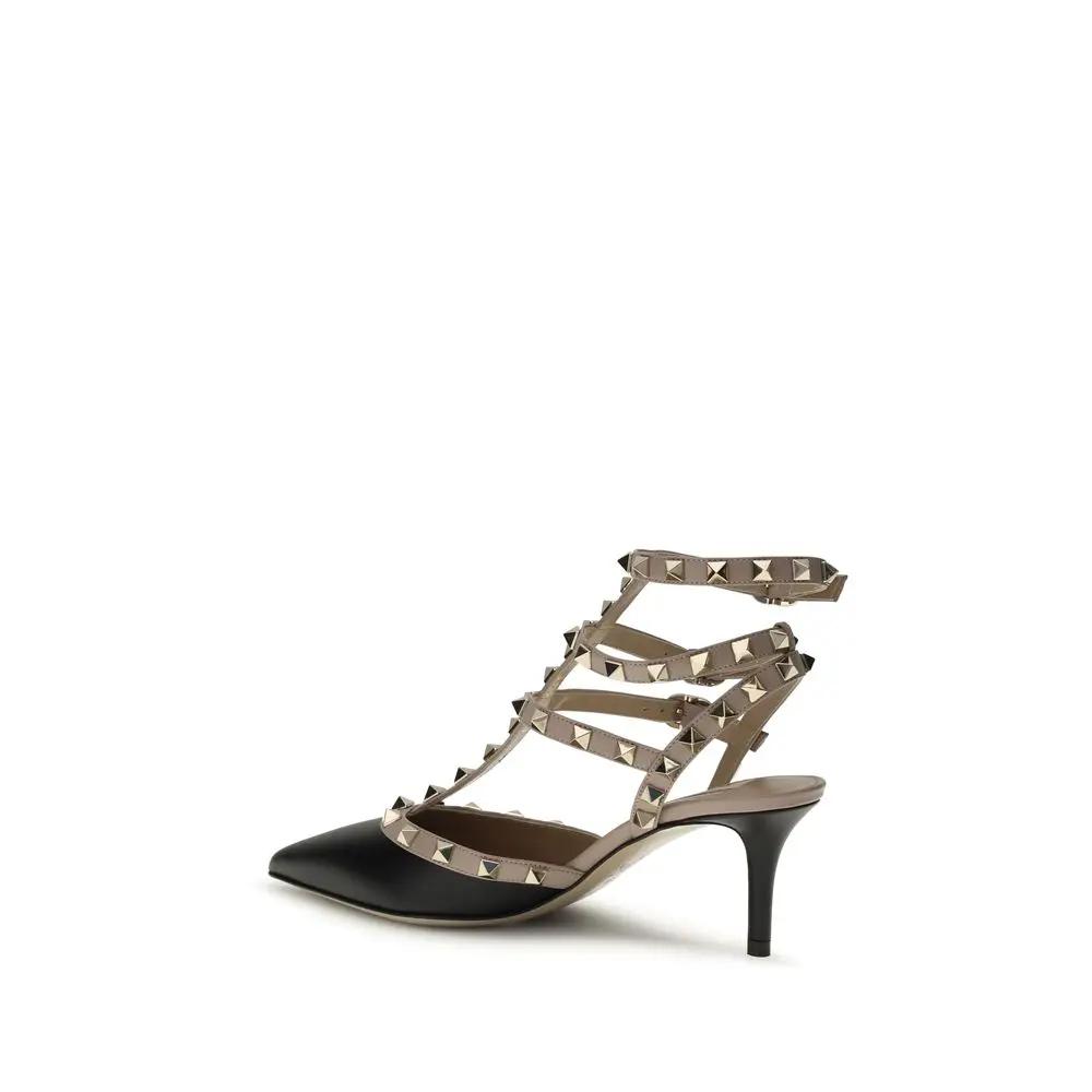 Valentino Garavani Valentino Garavani Black Calf Leather Bos Taurus High Heel Pumps