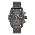 Hugo Boss Gray Stainless Steel Dress Watch