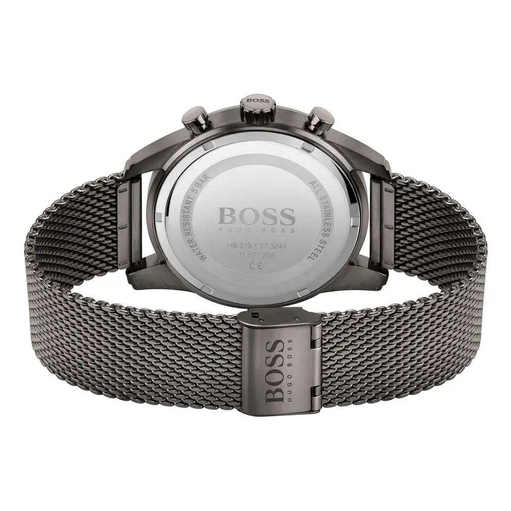 Hugo Boss Gray Stainless Steel Dress Watch