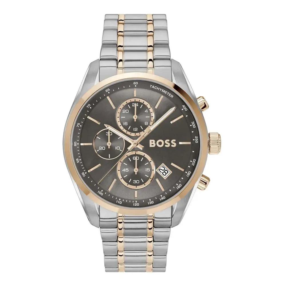 Hugo Boss Gray Stainless Steel Dress Watch