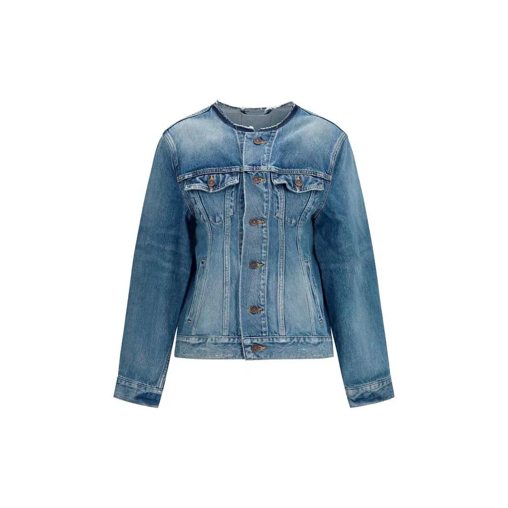 Balenciaga Blue Wool Oves Aries Denim Jacket