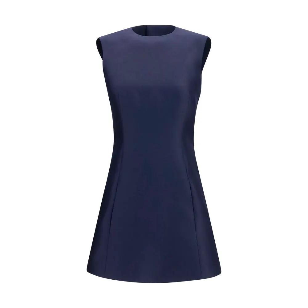 Balenciaga Blue Wool Oves Aries Casual Dress