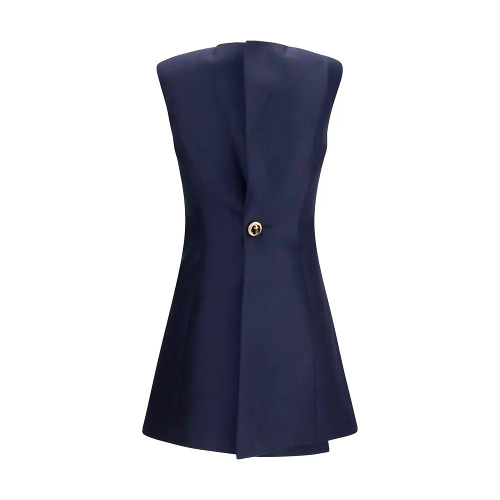 Balenciaga Blue Wool Oves Aries Casual Dress