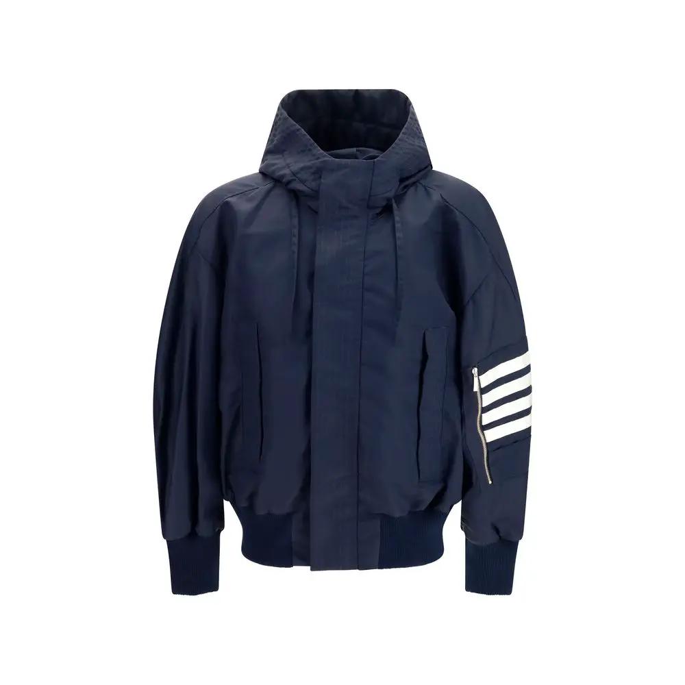 Thom Browne Black Cotton Shell Jacket
