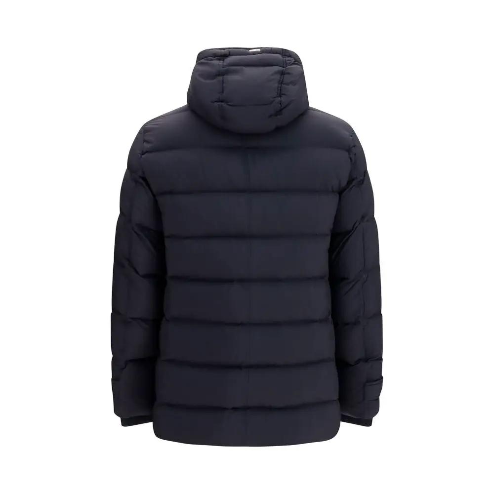 Herno Black Polyester Full-Length Jacket