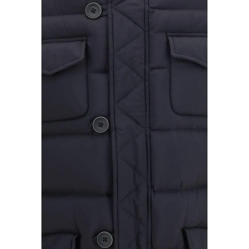 Herno Black Polyester Full-Length Jacket