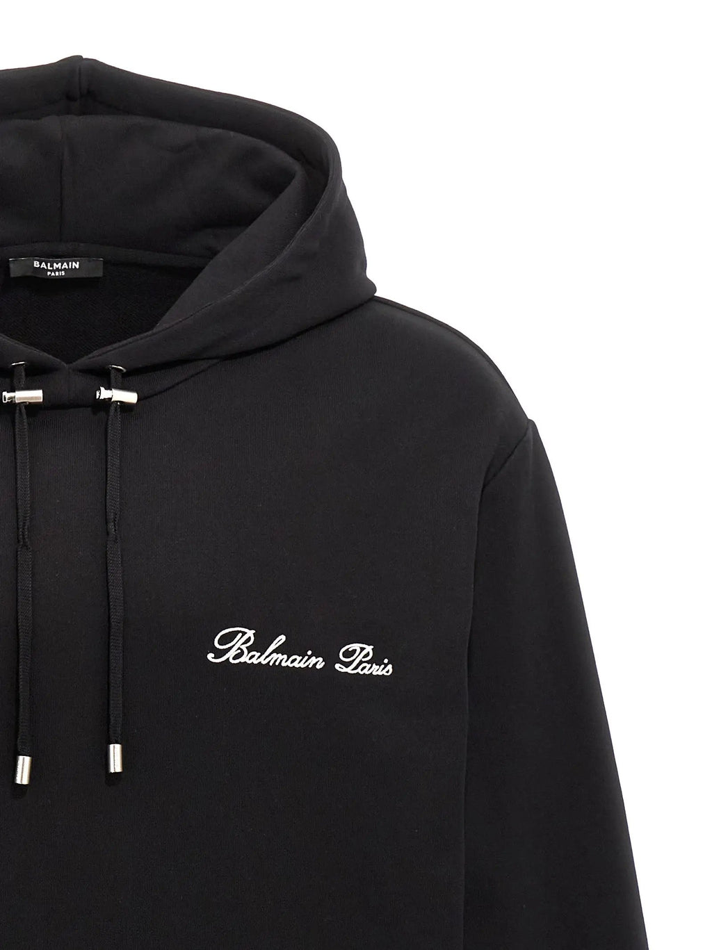 Balmain Black Cotton Sweatshirt