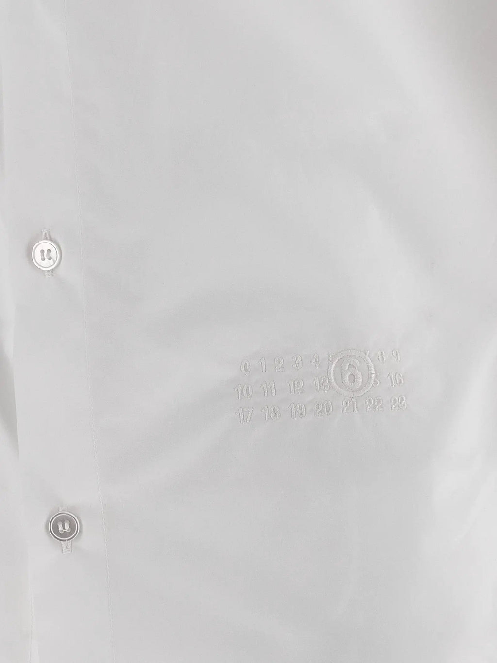 MM6 Maison Margiela White Cotton Blouse