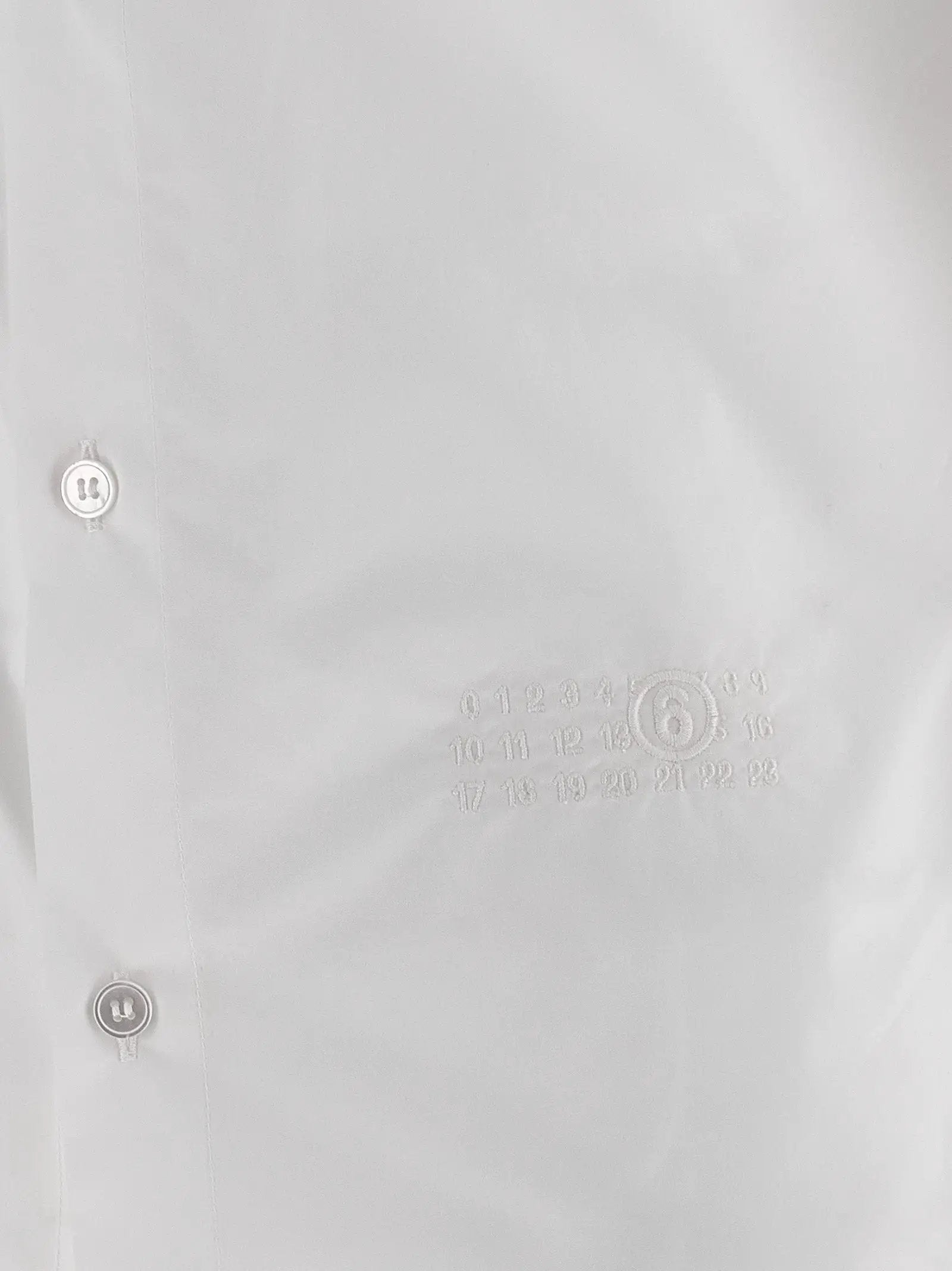MM6 Maison Margiela White Cotton Blouse