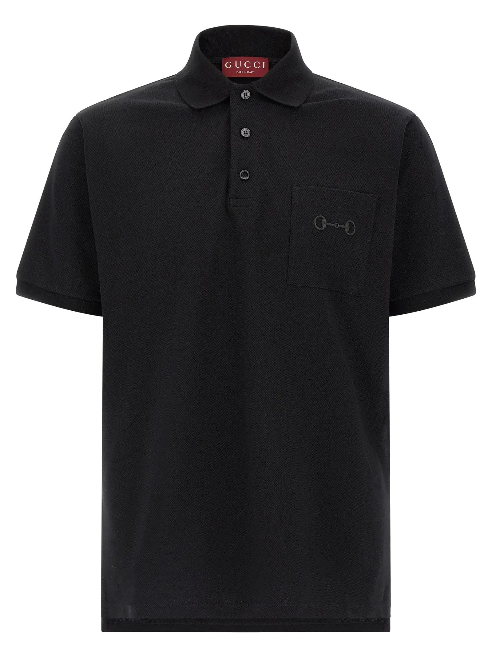 Polo Gucci en coton noir