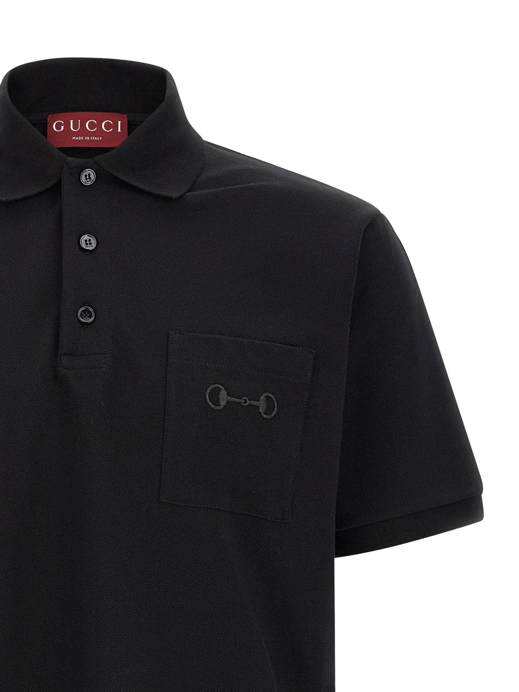 Polo Gucci en coton noir
