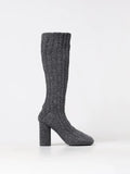 Bottega Veneta Gray Wool Over The Knee
