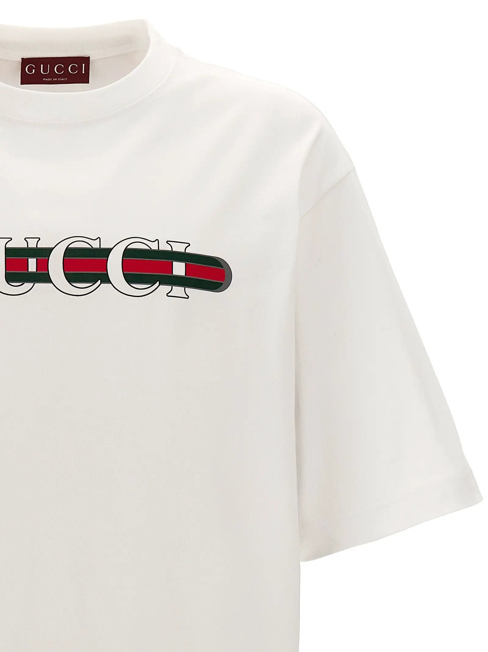 Gucci White Cotton T-Shirt