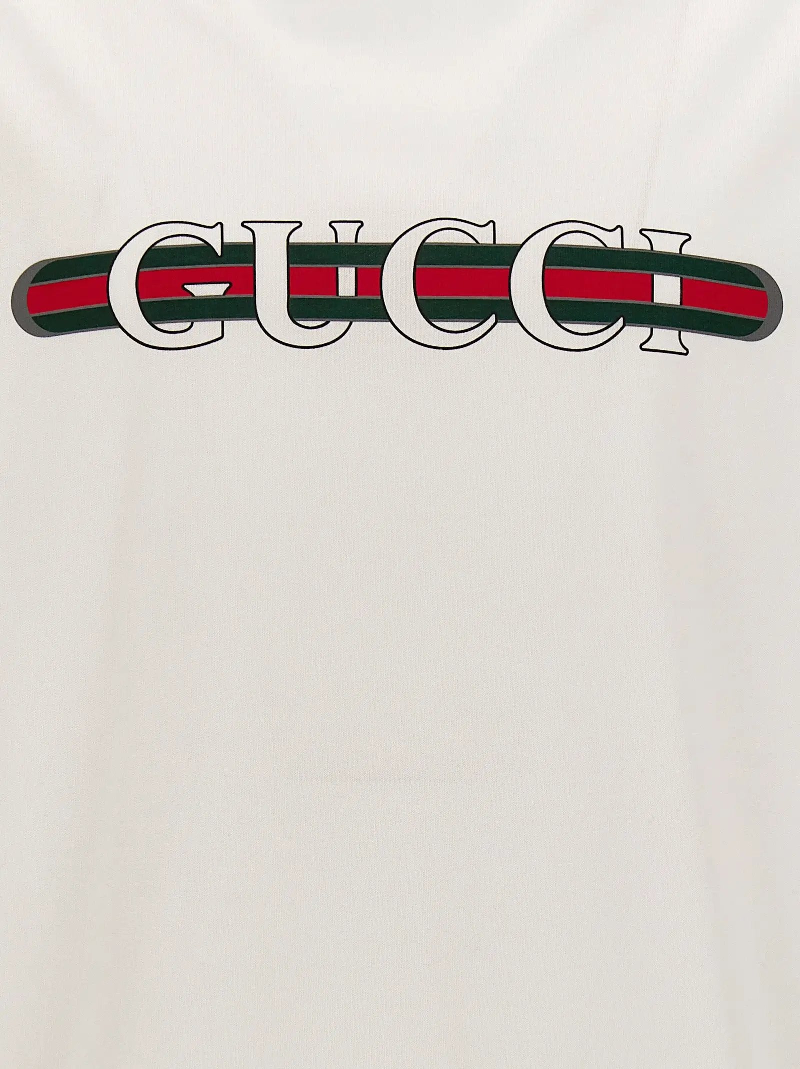 Gucci White Cotton T-Shirt