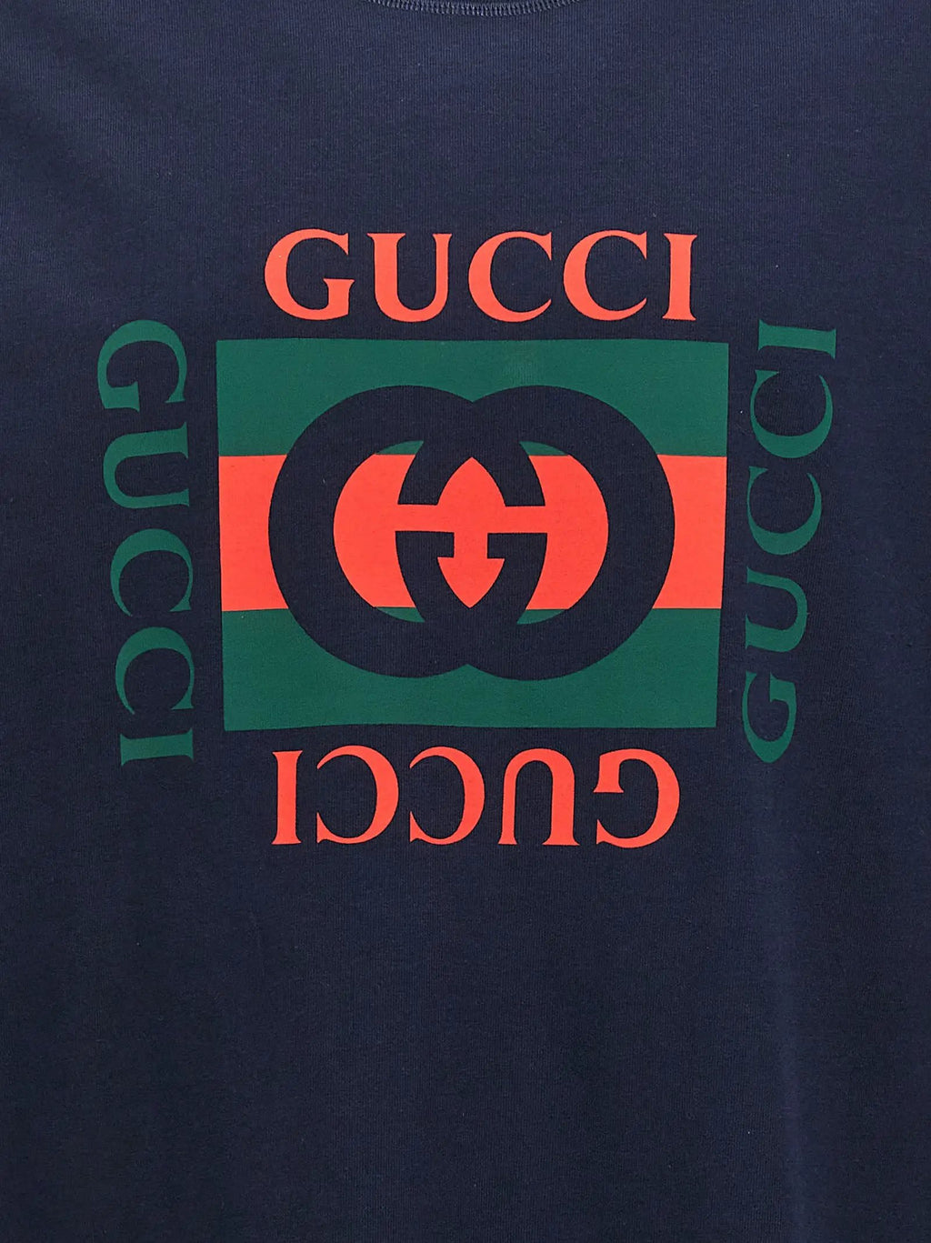 Gucci Blue Cotton T-Shirt