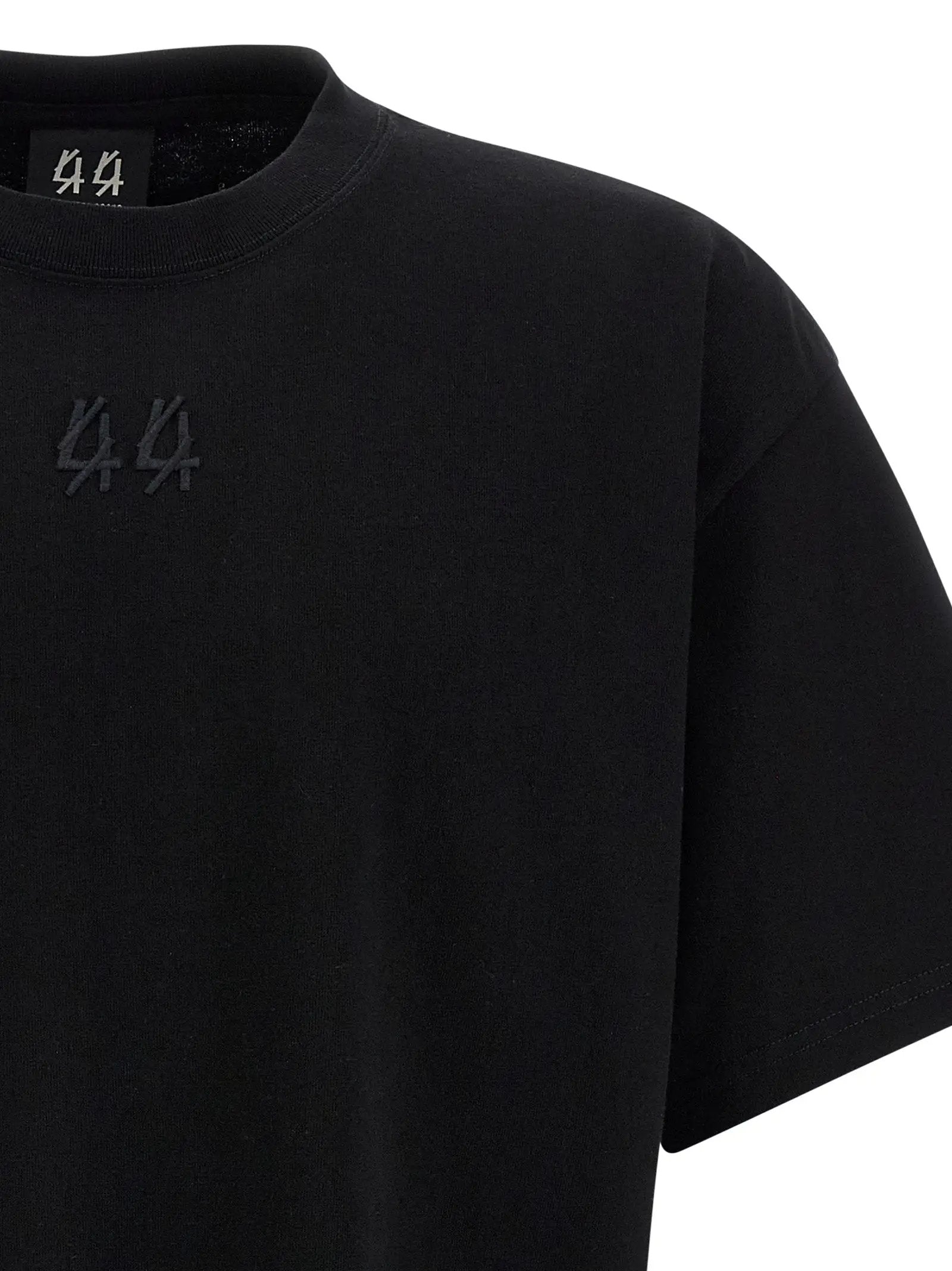 44 Label Group Black Cotton T-Shirt