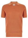 Polo Brunello Cucinelli en coton orange