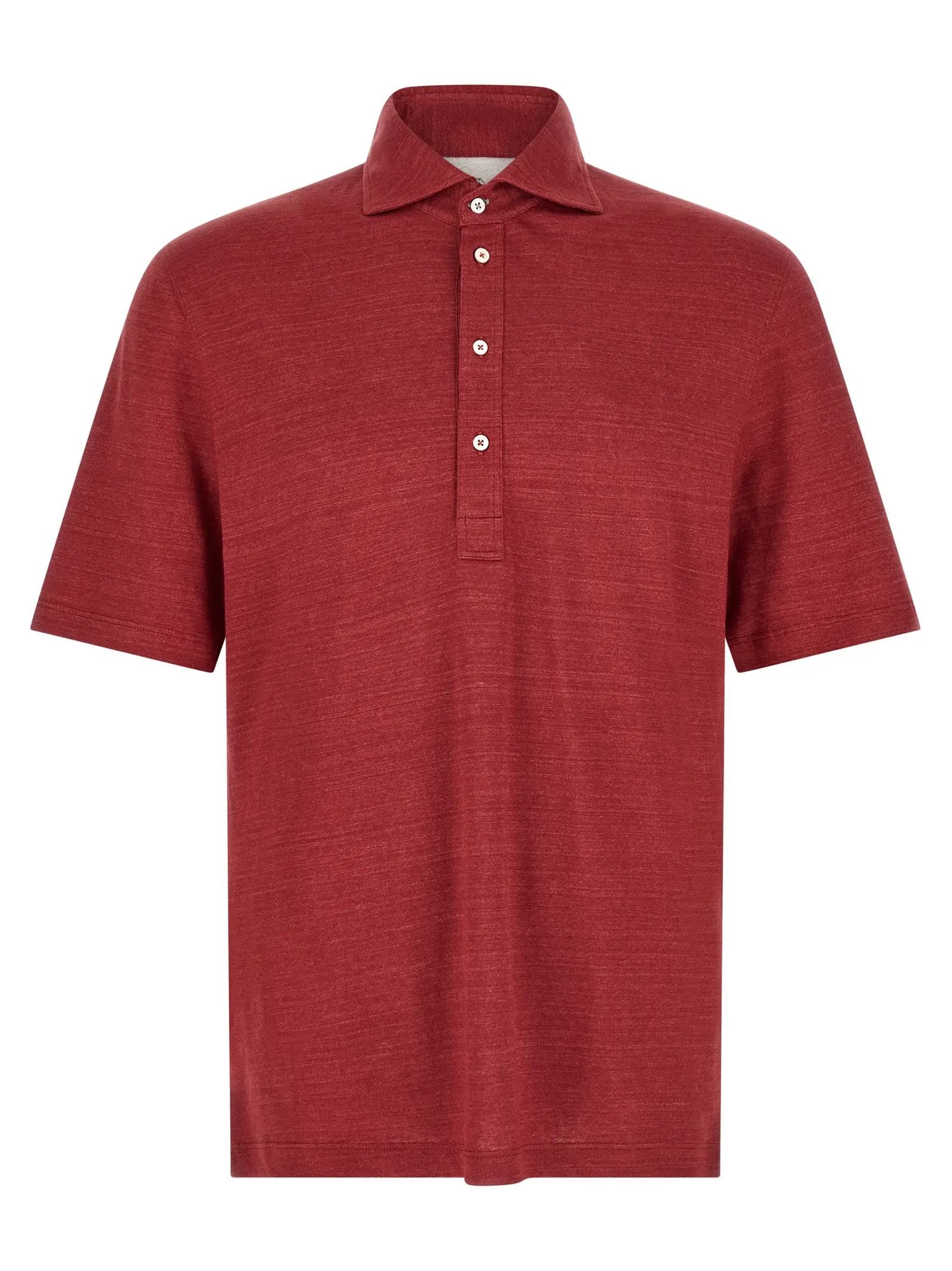 Brunello Cucinelli Multicolor Linen Polo Shirt