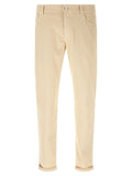 Brunello Cucinelli Jean droit en coton beige