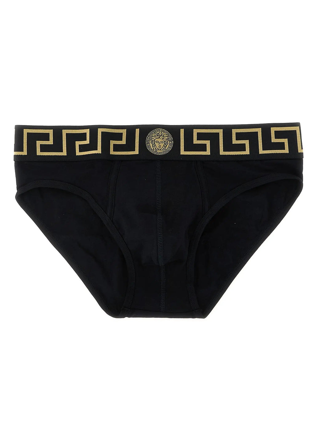 Versace Black Cotton Briefs