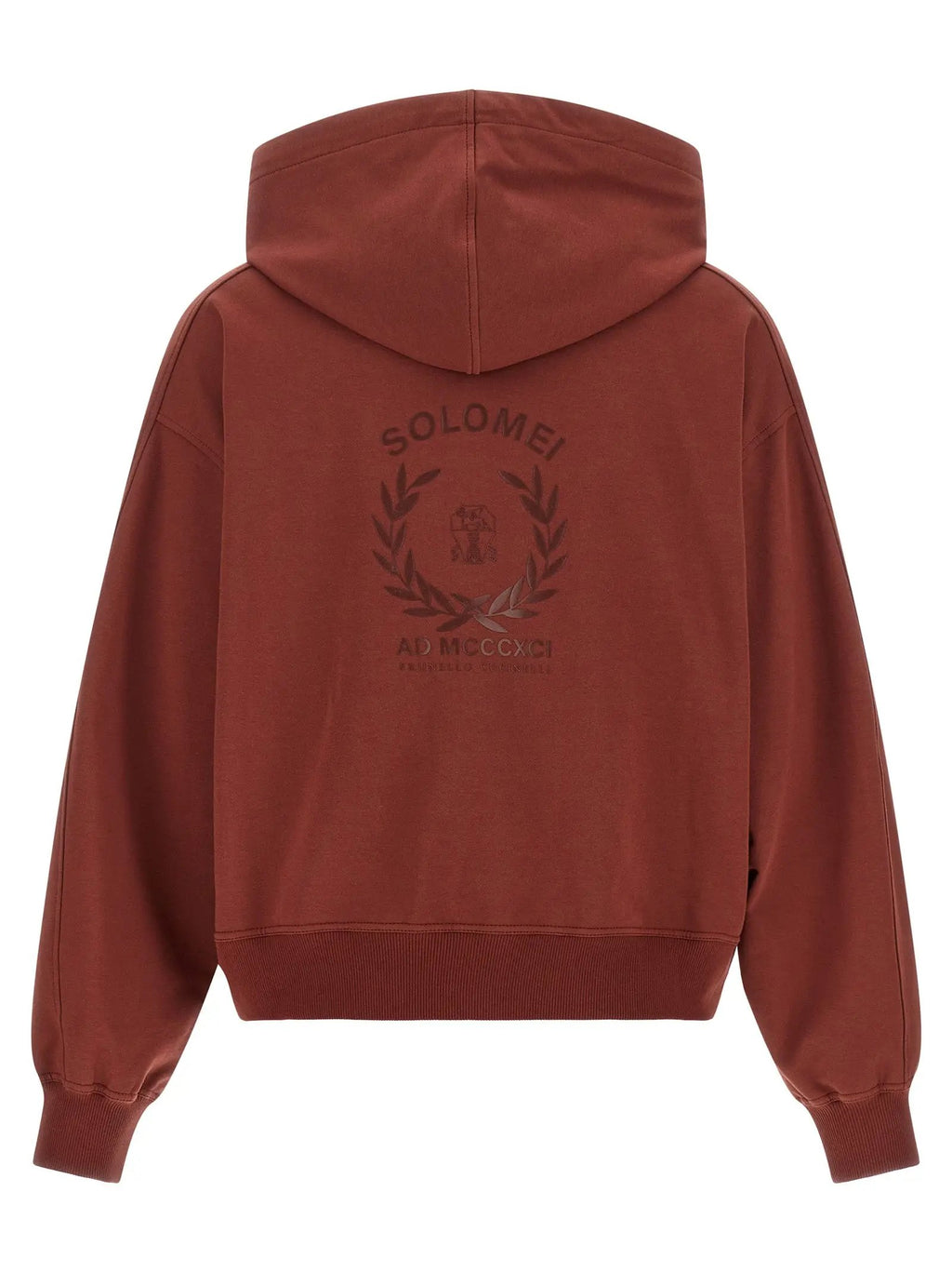 Sweat-shirt en coton Brunello Cucinelli Bordeaux