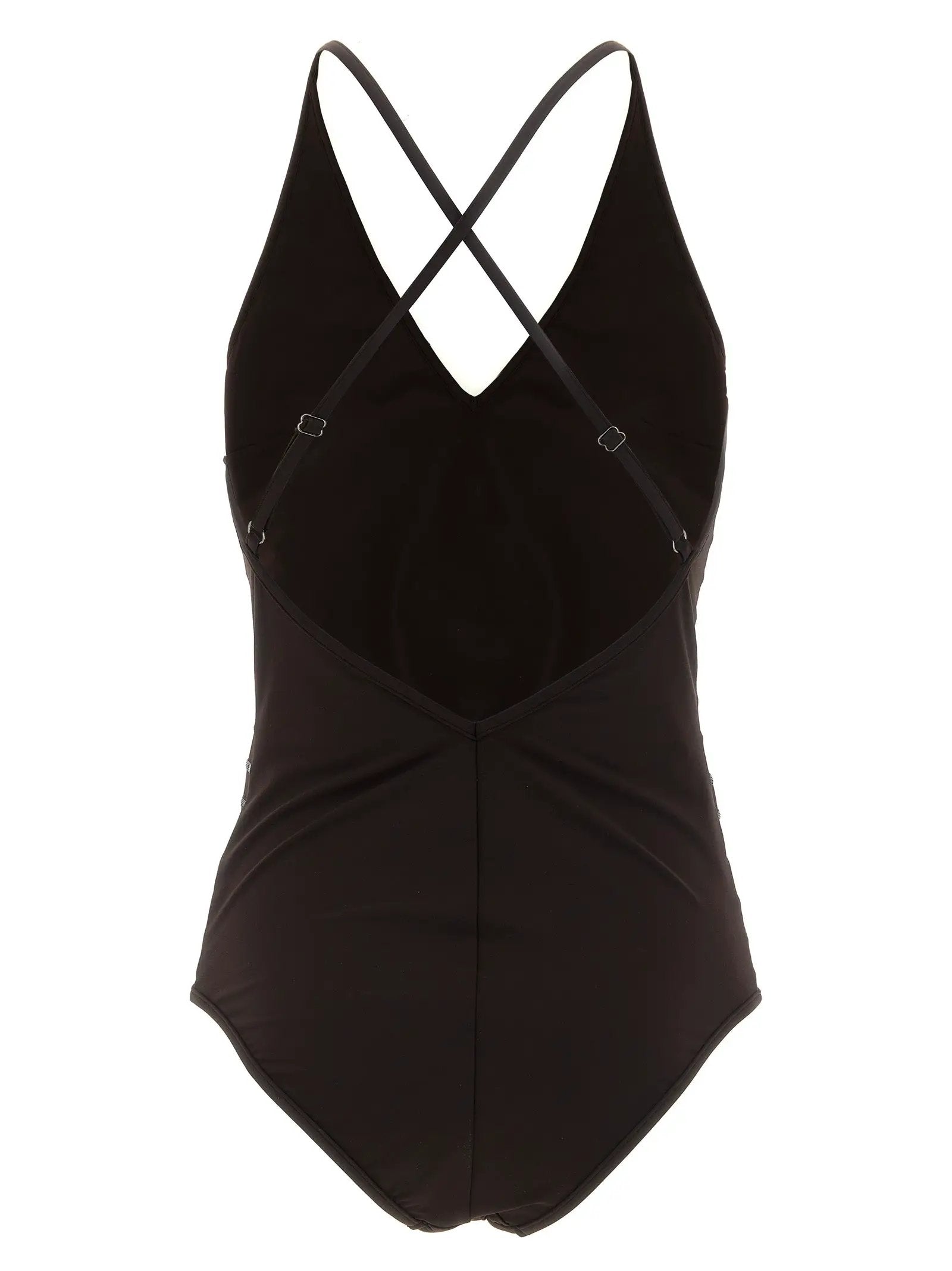 Brunello Cucinelli Brown Polyamide One-Piece Swimsuit
