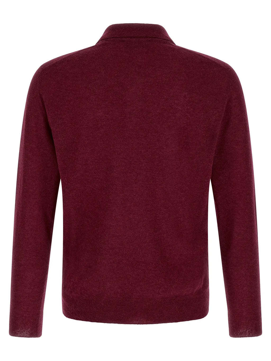 ZANONE Bordeaux Cashmere Polo Shirt