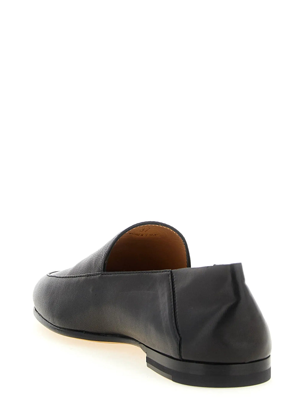 Tod's Black Lamb Leather Slip-On Loafers