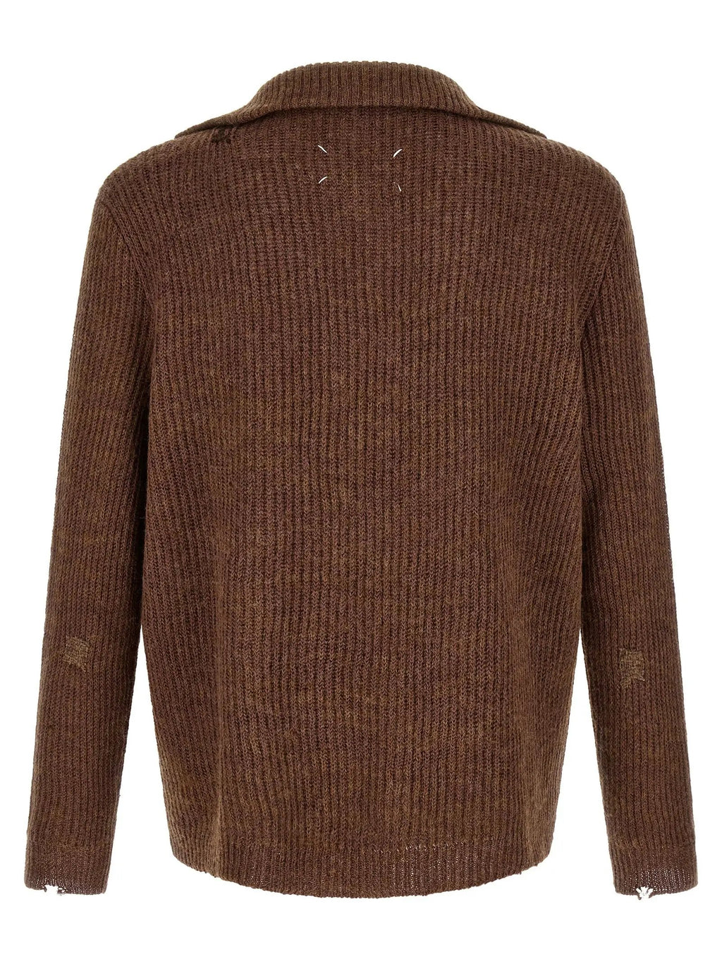 Maison Margiela Brown Linen Cardigan