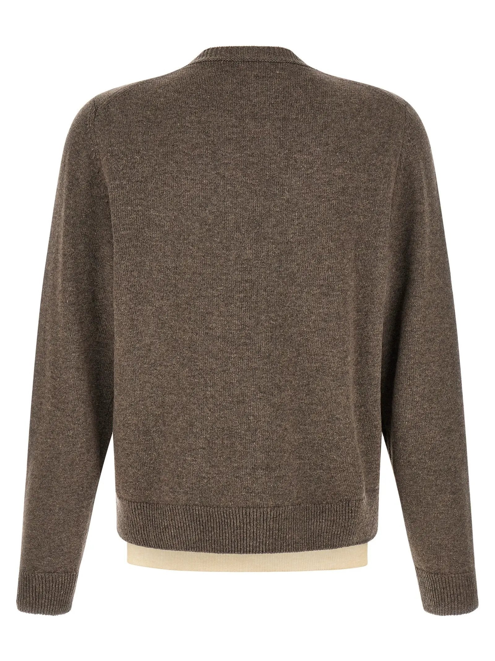Maison Margiela Brown Virgin Wool Cardigan
