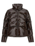 PINKO Brown Polyamide Full-Length Jacket