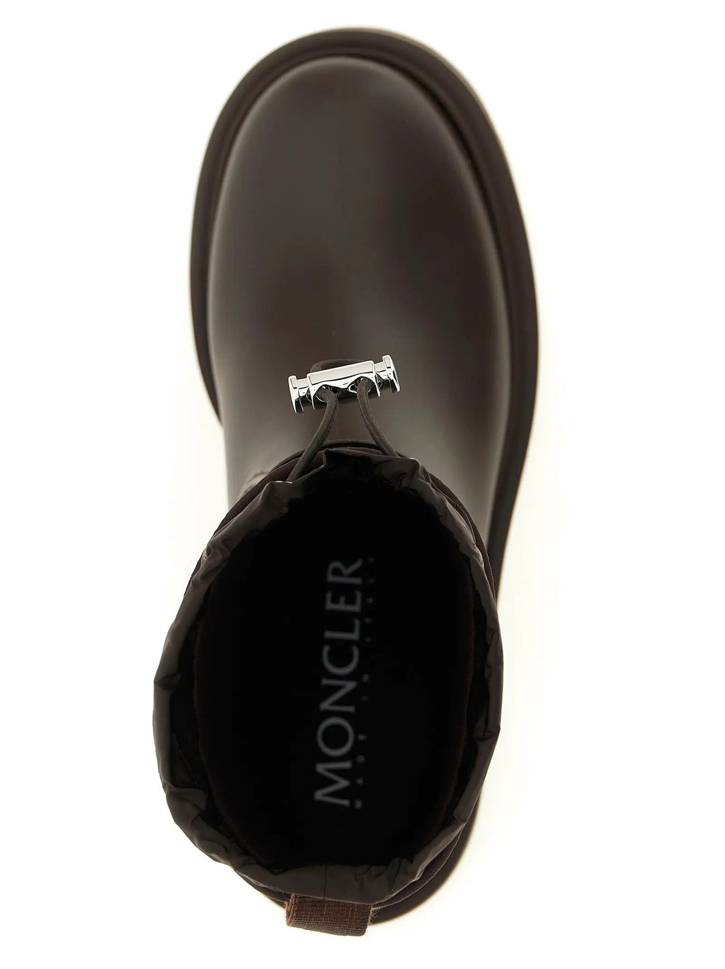 Moncler Brown Pvc Ankle Boots