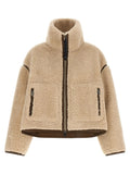 PINKO Beige Polyester Full-Length Jacket