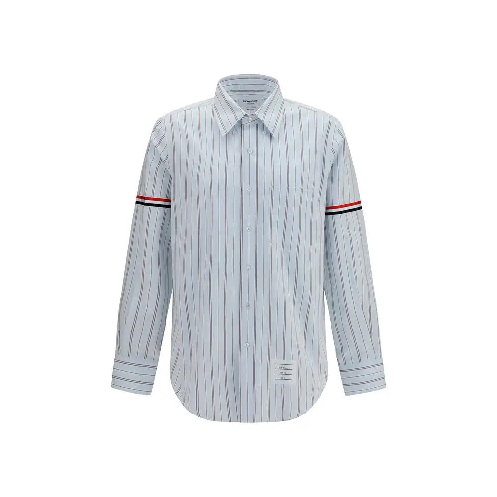 Thom Browne Blue Cotton Dress Shirt