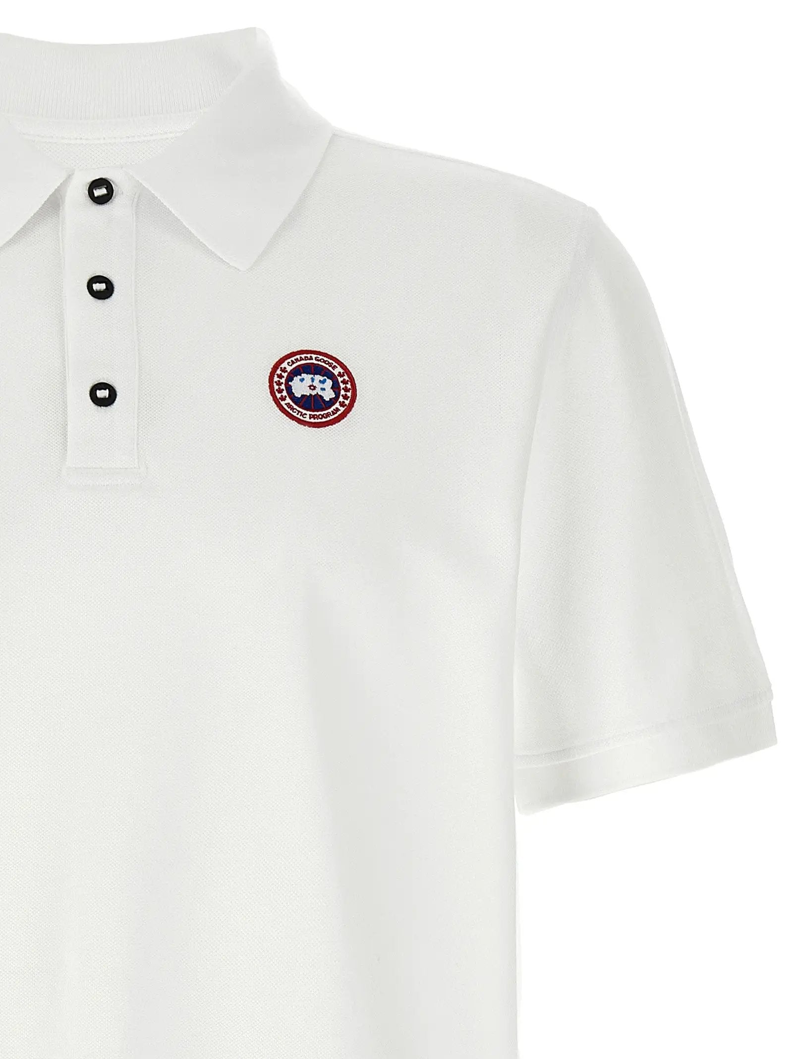 Canada Goose Canada Goose White Cotton Polo Shirt